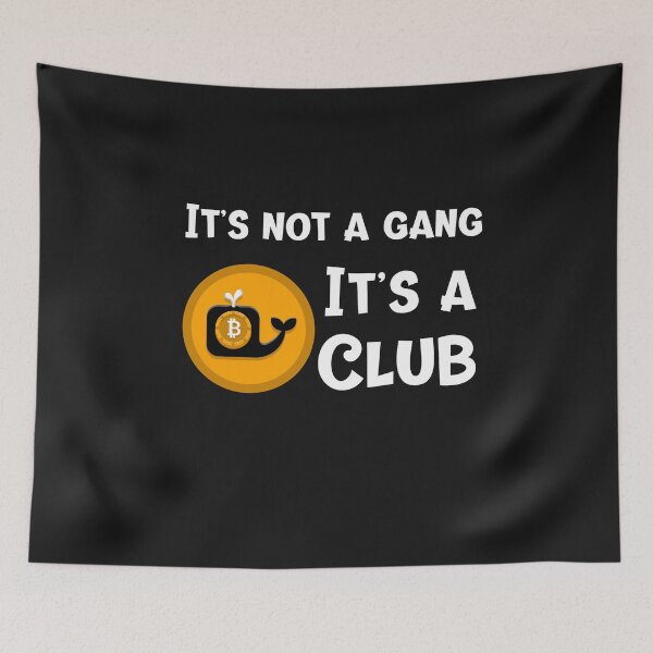 Item preview, Funny Bitcoin Crypto Whale Club, Its Not A Gang Its A Club designed and sold by DiscGolfTees.