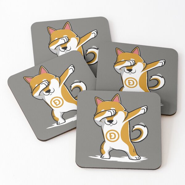 Item preview, Crypto Dogecoin shiba inu dog dabbing cartoon designed and sold by portrait4you.