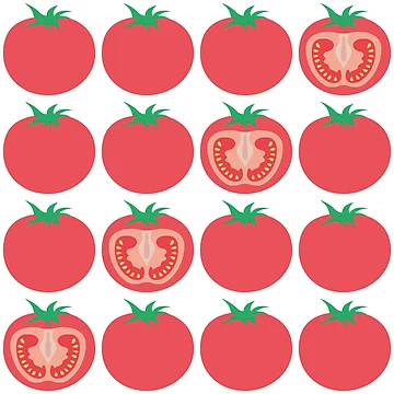 Artwork thumbnail, Tomato Pattern by moongmakes