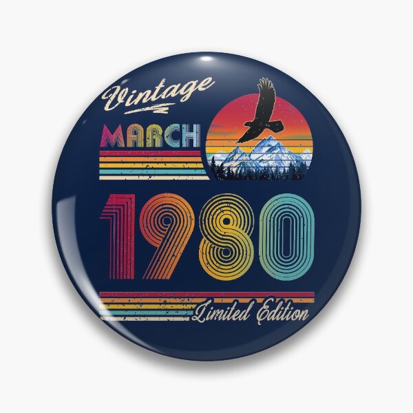 Item preview, March 1980 Birthday designed and sold by GreenSplash.