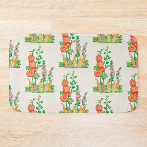 Item preview, Foxgloves, hollyhocks, and lupines designed and sold by jennydmiller.