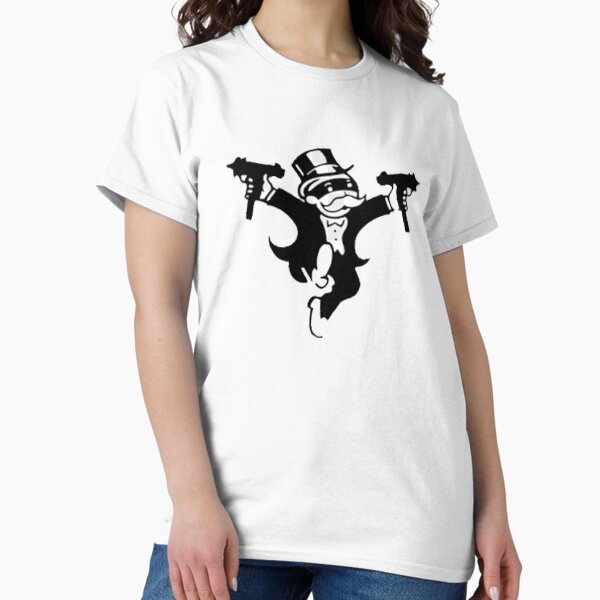 Item preview, Monopoly Man with UZI designed and sold by John Carlo Designs.