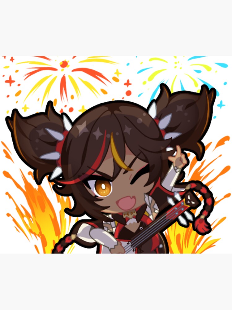 Chibi Xinyan Genshin Impact Sticker For Sale By Modud Redbubble 