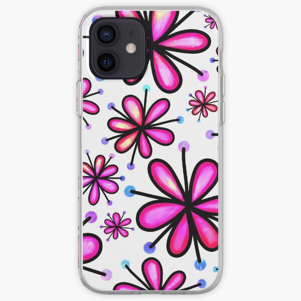 Daisy floral pattern iPhone Soft Case