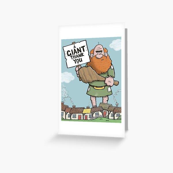 Item preview, A Giant Thank You Card designed and sold by carlbatterbee.