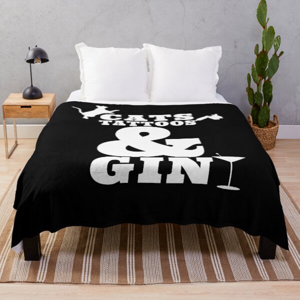 Item preview, Cats tattoos and gin designed and sold by Printeddesignz.