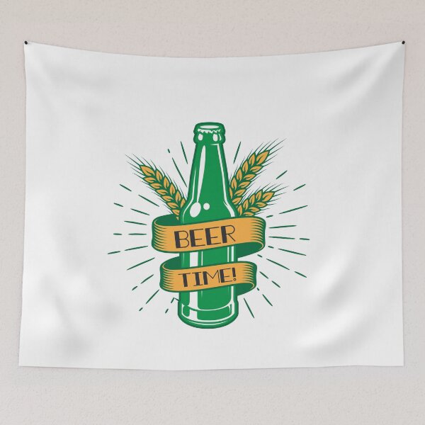 Aperçu de l'œuvre Le jour de la Saint Patrick, c'est l'heure de la bière créée et vendue par TheFlipRepublic.
