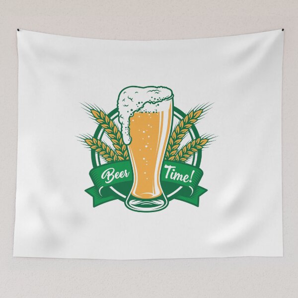 Aperçu de l'œuvre Le jour de la Saint Patrick, c'est l'heure de la bière créée et vendue par TheFlipRepublic.