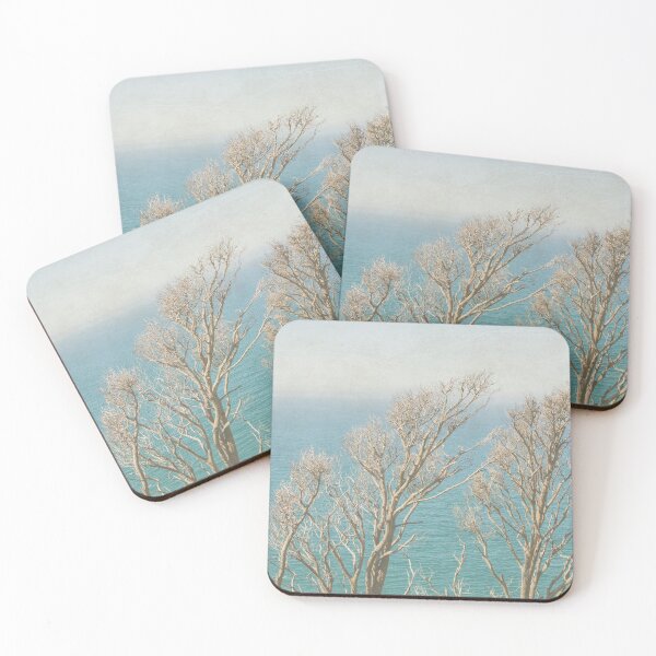 Item preview, Gray trees on blue ocean designed and sold by Photopat.