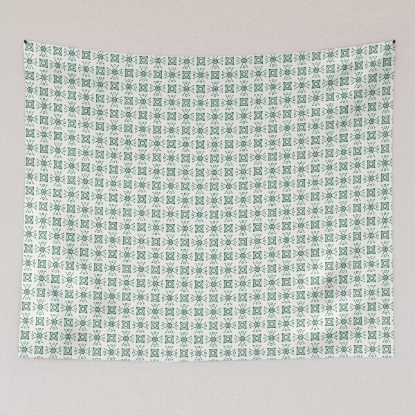 Item preview,  Geometric Pattern Doodly White Green designed and sold by Antava.