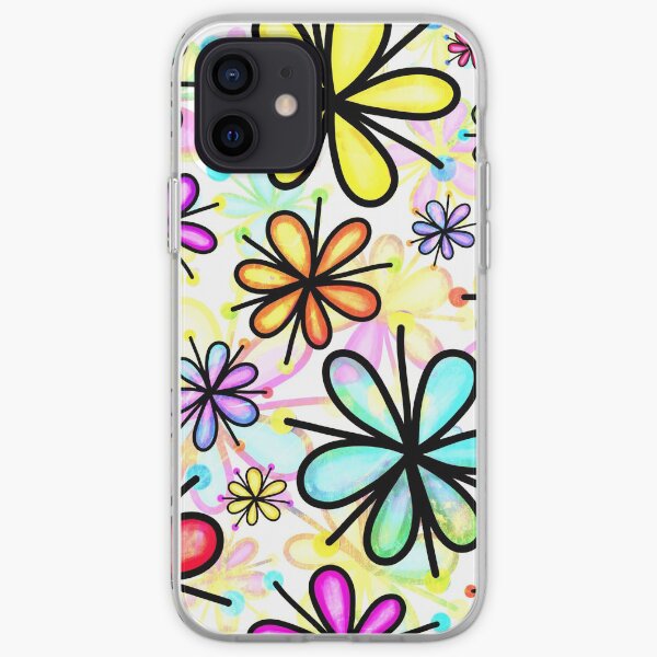 Daisy Floral Pattern iPhone Soft Case
