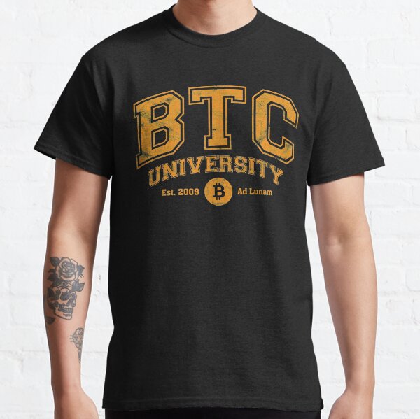 Item preview, Funny BTC University, Bitcoin College, Est 2009 designed and sold by gorillamerch.