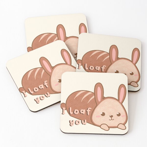 Item preview, Cute bunny rabbit loaf - I loaf you designed and sold by Tergels.