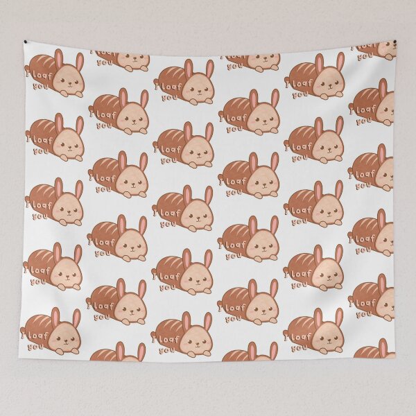 Item preview, Cute bunny rabbit loaf - I loaf you designed and sold by Tergels.