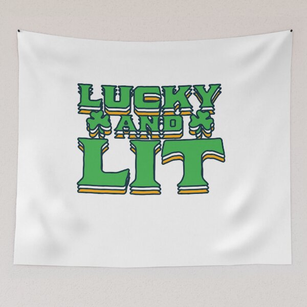 Item preview, St Patrick day Lucky and lit designed and sold by TheFlipRepublic.