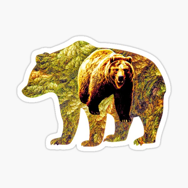 animal totem bear Sticker