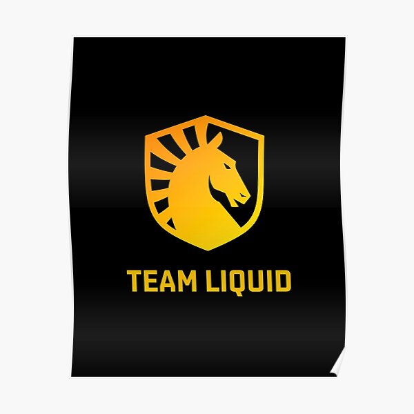 Team Liquid Golden Logo Black Edition Poster
