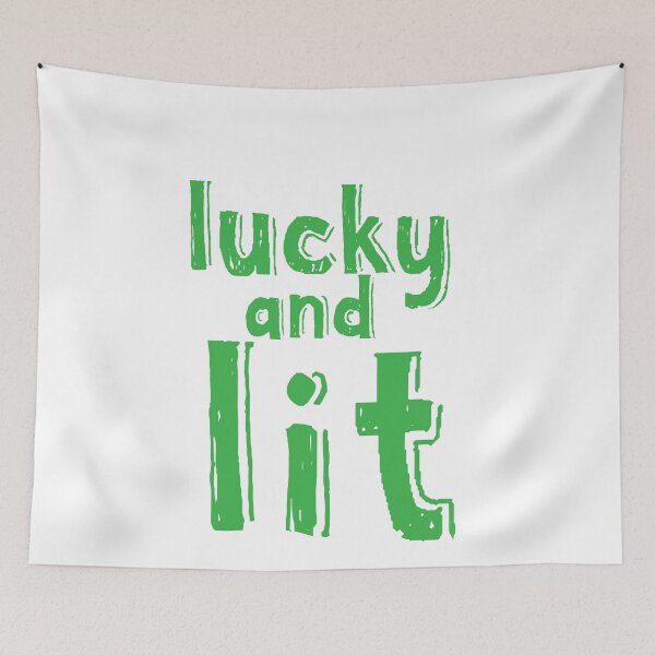 Item preview, St Patrick day Lucky and lit designed and sold by TheFlipRepublic.