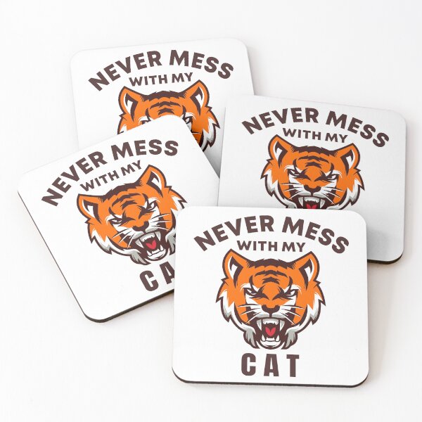 Item preview, Never Mess with my Cat designed and sold by VrajStudio.