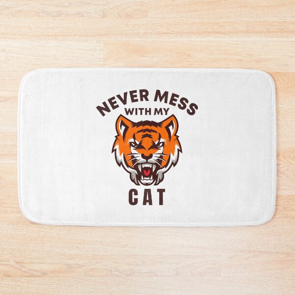 Item preview, Never Mess with my Cat designed and sold by VrajStudio.