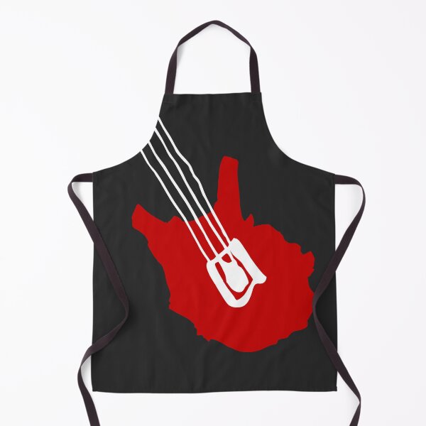 Item preview, Red Electric Bass Guitar with White Strings designed and sold by JoBella-Designs.