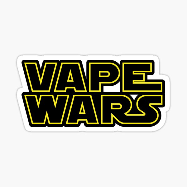 Vape Wars black outline Sticker