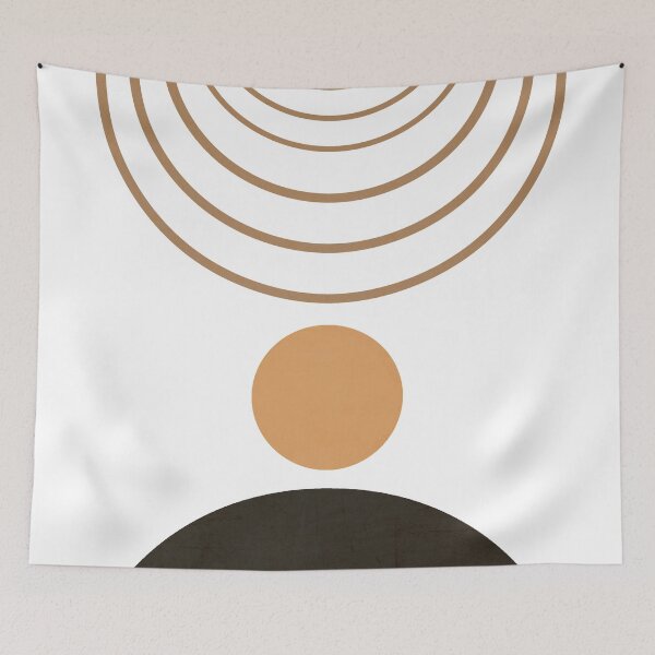 Item preview, Neutral boho abstract shapes designed and sold by MarsPrints.