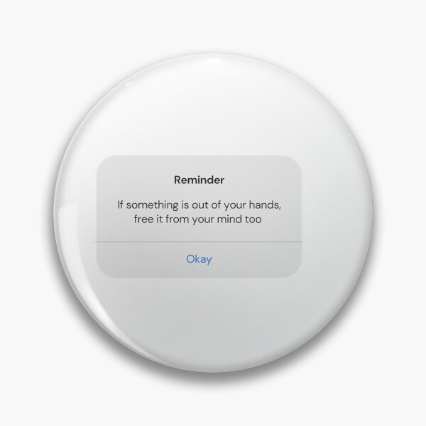 Item preview, iPhone reminder 'If something is out of your hands, free your mind from it too' designed and sold by purrsitivity.