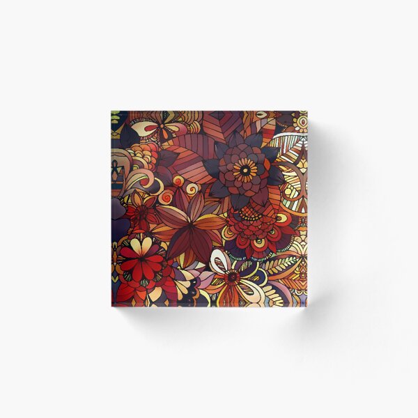 Artikelvorschau, Rotes Blumenmuster entworfen und verkauft von ClassicalAnime.