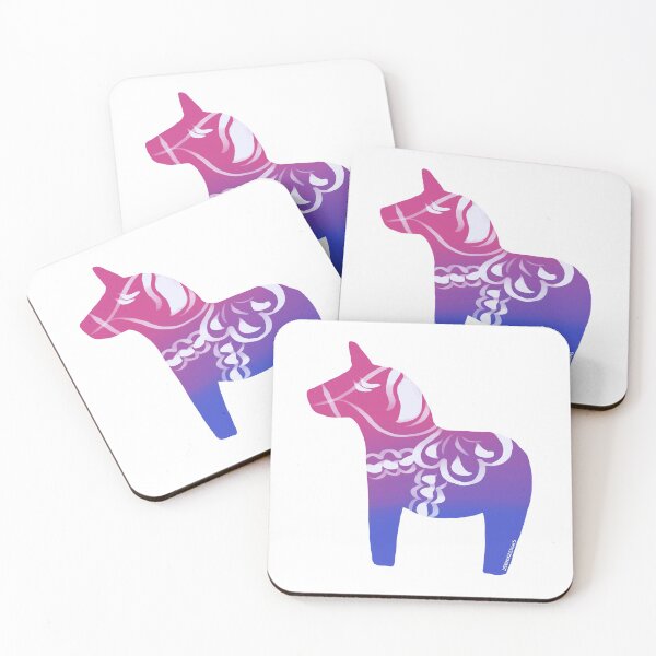 Item preview, Bisexual Pride Dala Horse designed and sold by devinsxdesigns.