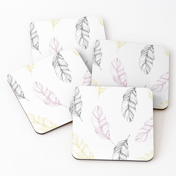 Item preview, Pink, Yellow and Black Feather Design designed and sold by jellywobble.