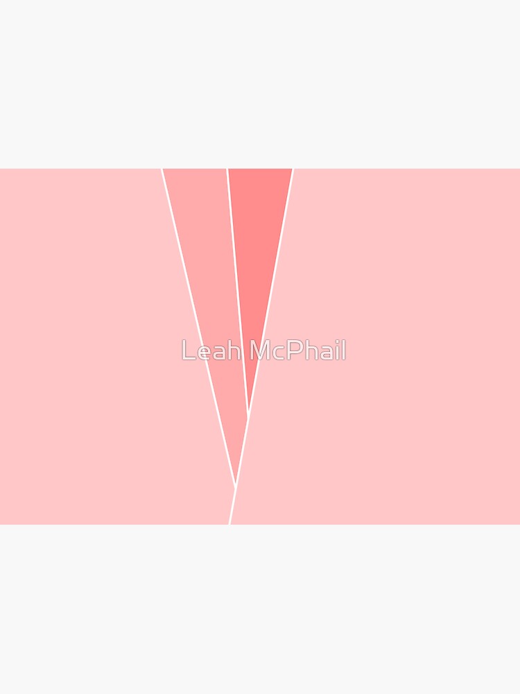 Coral Geometric Abstract by LeahMcPhail