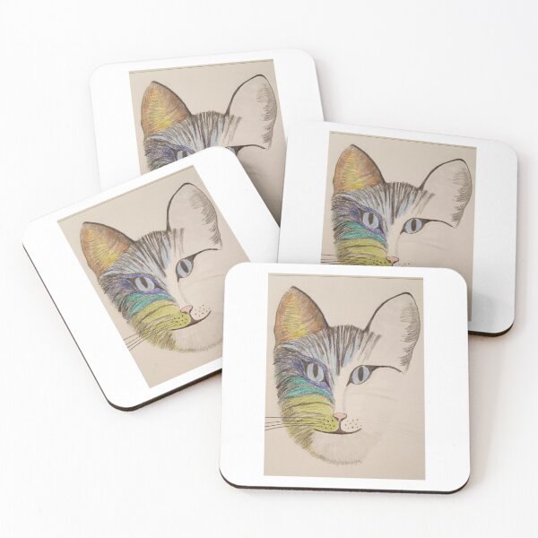 Item preview, colored cat designed and sold by AliceWolfgang.