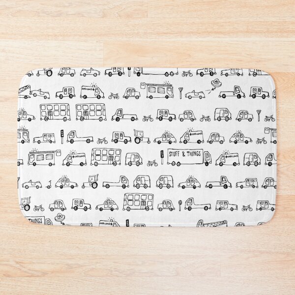 Item preview, Traffic Jam (Black & White) designed and sold by evilflea.