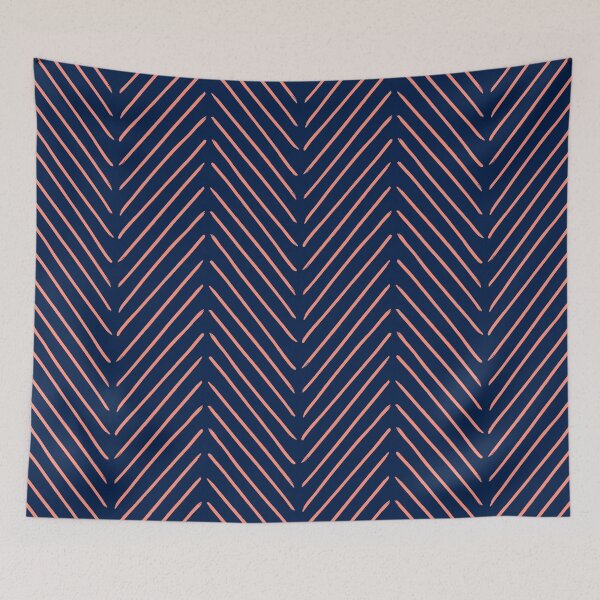 Item preview, Diagonal Mudcloth Rose Navy designed and sold by Miss Striped.