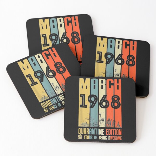 Item preview, 53rd Birthday Decoration March 1968 Men Women 53Years Old designed and sold by koenhfu06.