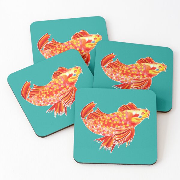 Item preview, Golden Koi Carp (original watercolour) designed and sold by irinagingercat.