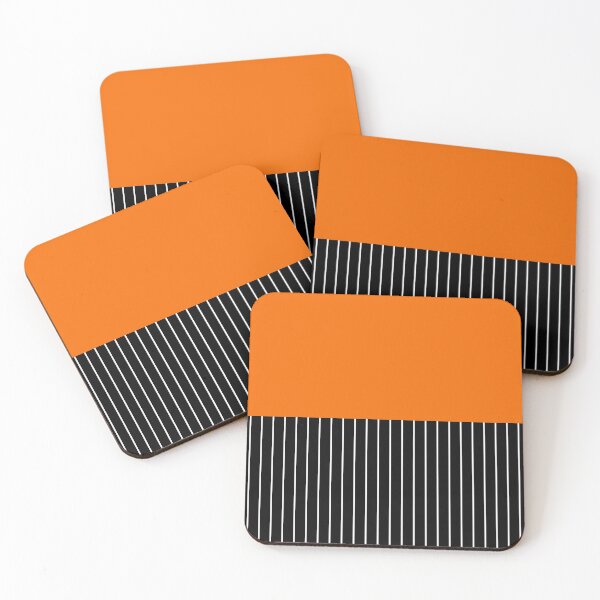 Item preview, Striped Solid Vertical Orange designed and sold by Miss Striped.