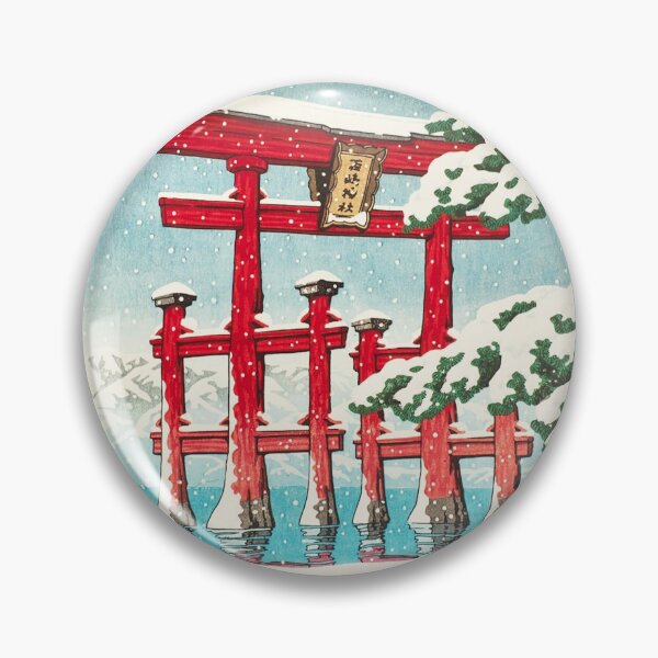 Item preview, Snow at Miyajima - Kawase Hasui 1929 designed and sold by TheDailyArt.