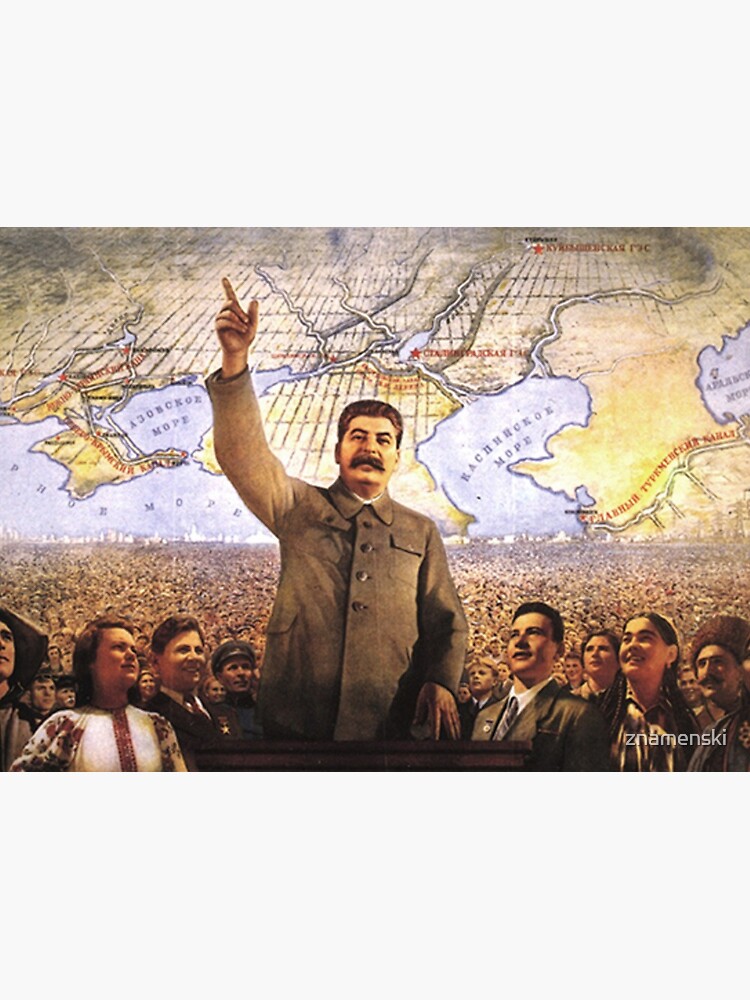 Communism Poster. The Great Plan for the Transformation of Nature, великое преобразование природы, velikoye preobrazovaniye prirody by znamenski