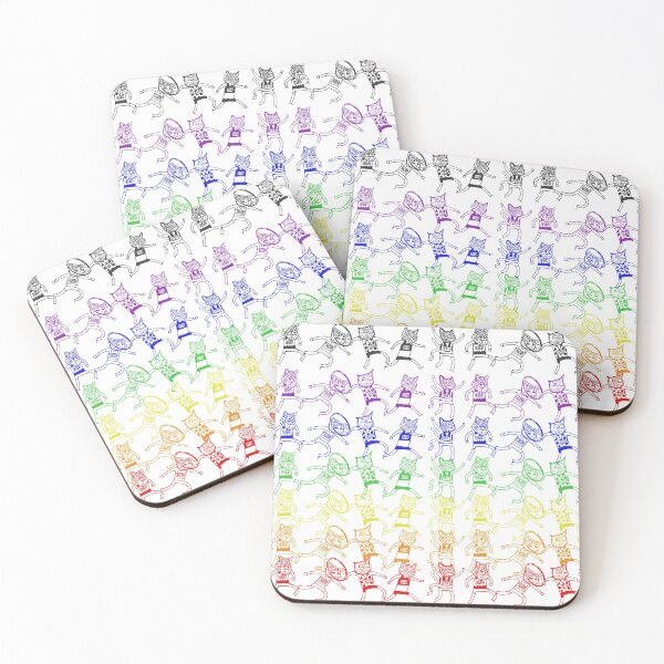 Item preview, Meowlympic Rainbow designed and sold by evilflea.