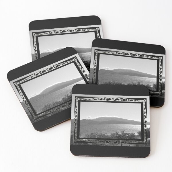 Item preview, b & w figurative sea and mountain designed and sold by tbshots.