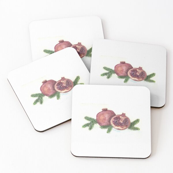 Item preview, Christmas pomegranates and greens designed and sold by jennydmiller.
