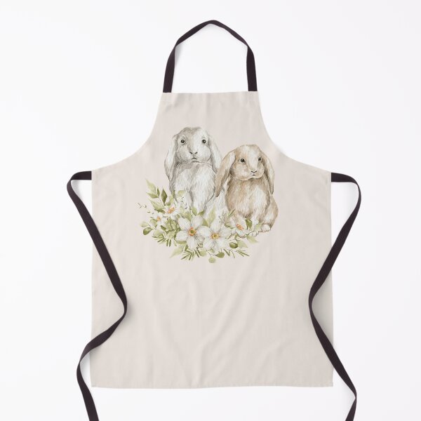Item preview, Bunny Rabbits with Spring Flowers designed and sold by CottonwoodToo.