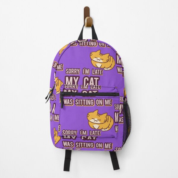 Artikelvorschau, Tut mir leid, ich bin spät dran, meine Katze saß auf mir Ingwer entworfen und verkauft von VioletBear.