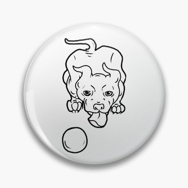 Item preview, Pitbull pagando con pelota designed and sold by Nico Del G.