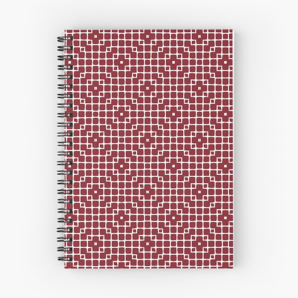 Item preview,  Geometric Pattern Mesh Burgundy White designed and sold by Antava.