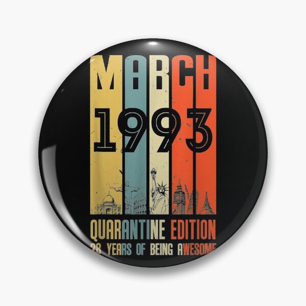 Item preview, 28th Birthday Decoration March 1993 Men Women 28Years Old designed and sold by SeanRichar.