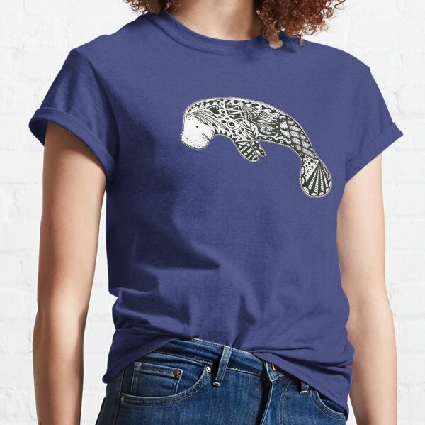 Florida Manatee Blue Classic T-Shirt