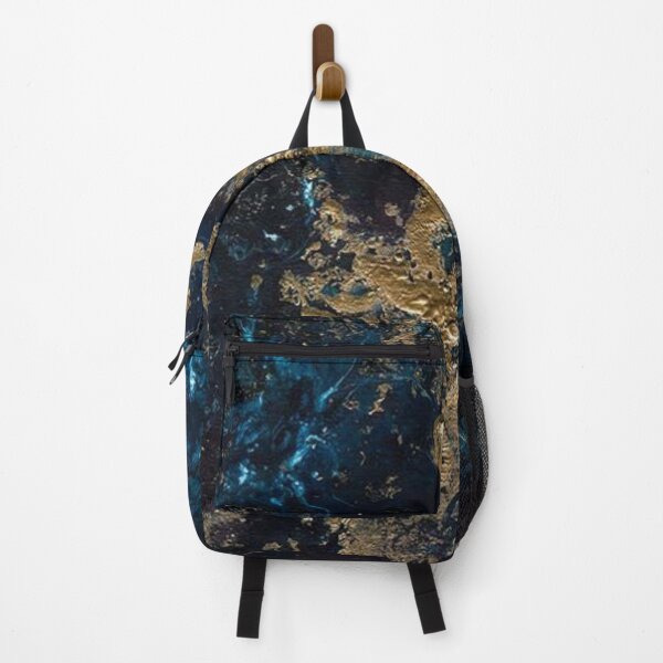 Item preview, Royal dark blue and gold marble print designed and sold by HadeeeeL.